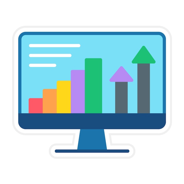 Website Statistics vector icon Can be used for Infographics iconset