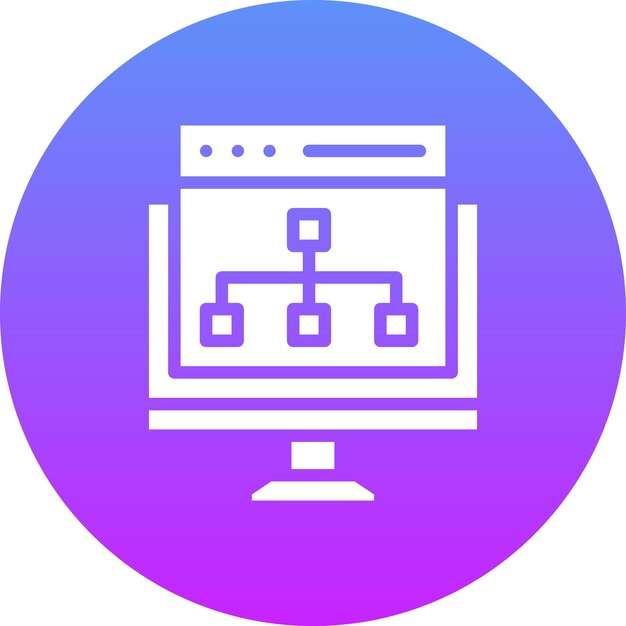 Website Structure vector icon illustration of Coding and Development iconset