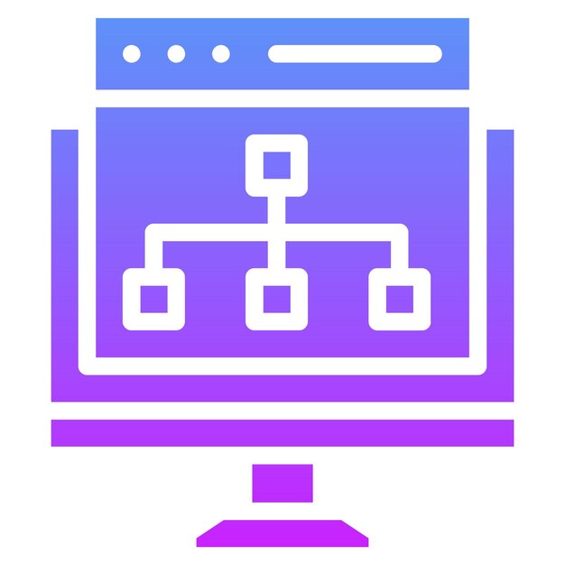 Website Structure vector icon illustration of Coding and Development iconset