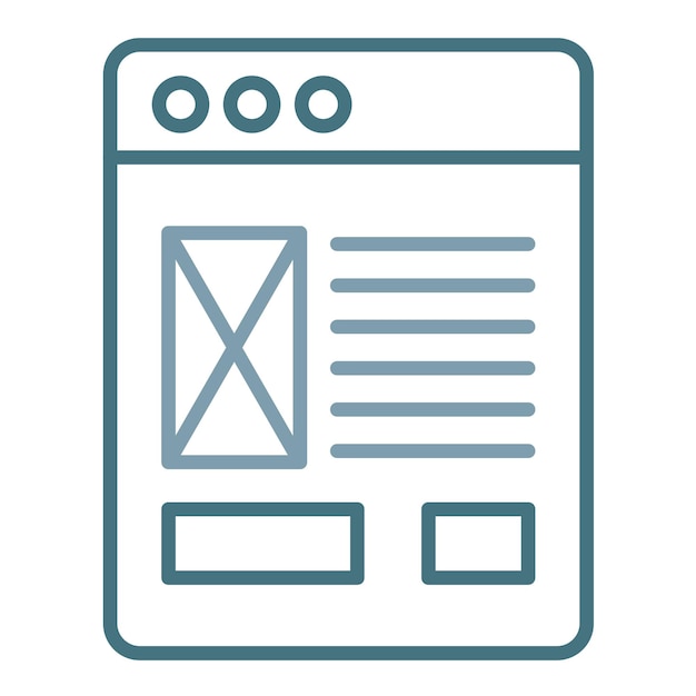 website template flat illustration