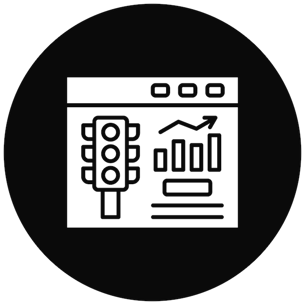 website traffic icon vector image can be used for seo and sem