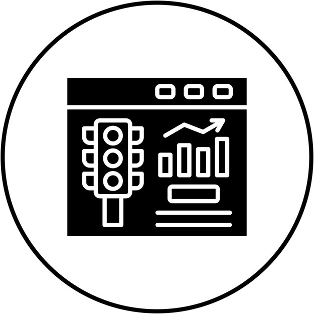 website traffic icon vector image can be used for seo and sem