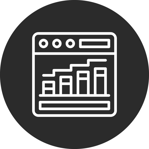 website traffic vector icon illustration of web hosting iconset