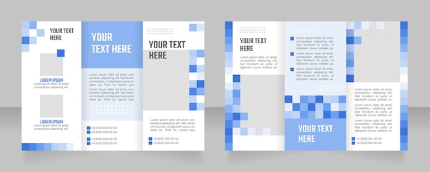 Websites creation and programming trifold brochure template design