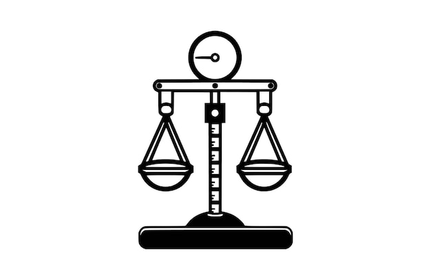 weighing icon flat vector illustration