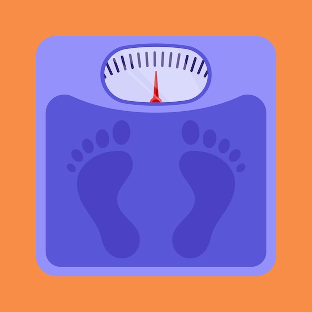 Weight Machine vector icon Weight measurement scale illustration Fitness weighing machine