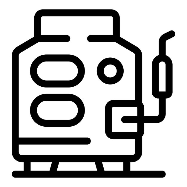 Welding machine icon representing metalwork and fabrication