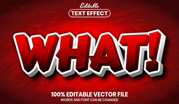 what text, font style editable text effect