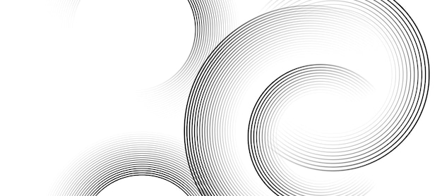 White abstract background with circular lines