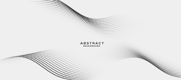 white abstract background with flowing particles