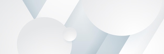 White abstract banner Modern elegant white gray banner with creative design and shiny lines Minimal vector stripes design Simple texture graphic element Vector abstract pattern background template
