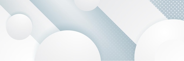 White abstract banner Modern elegant white gray banner with creative design and shiny lines Minimal vector stripes design Simple texture graphic element Vector abstract pattern background template