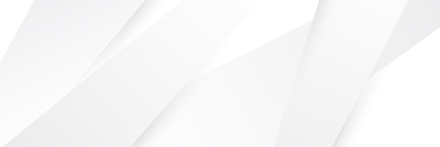 White abstract modern banner background design Vector graphic pattern template illustration