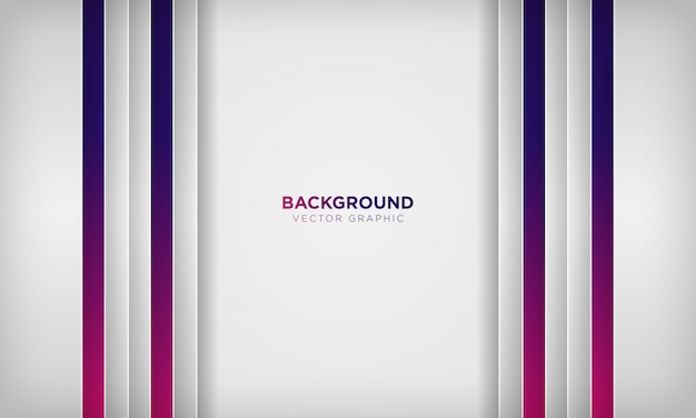 White abstract overlap layer background with colorful purple gradient color.