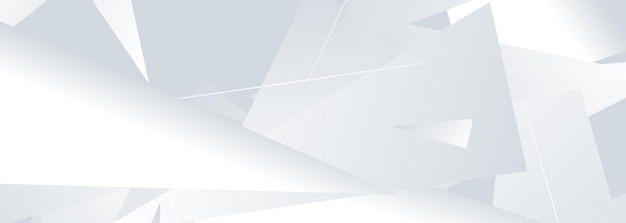 White abstract wide banner graphic design presentation template background with diagonal lines