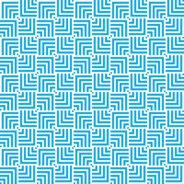 White and blue seamless abstract geometric overlapping squares pattern