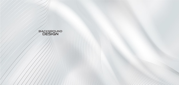 White background design with light wave
