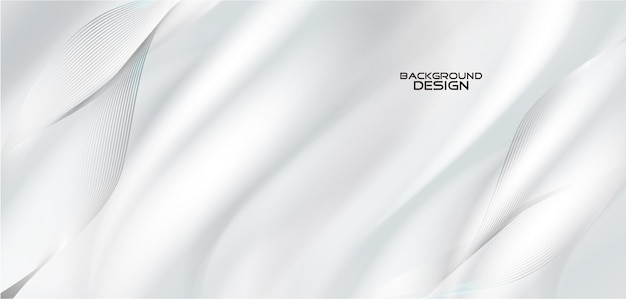 White background design with light wave
