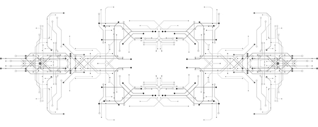 white background pattern design line technology simple with space for your text