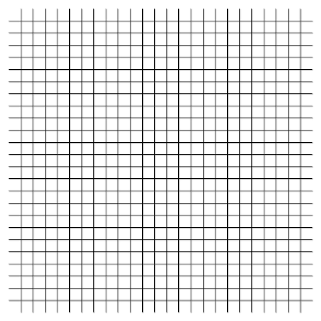 White background with black checkers