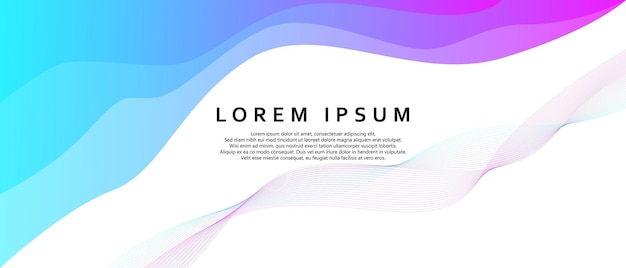 white background with geometric colorful shape and abstract line
