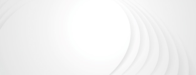 White background with layered curved patterns vector