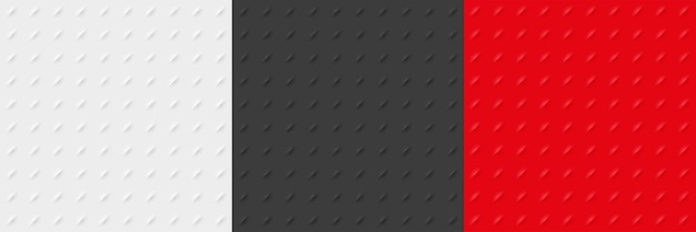 White black and red 3D background set