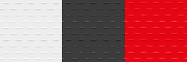 White black and red 3D background set