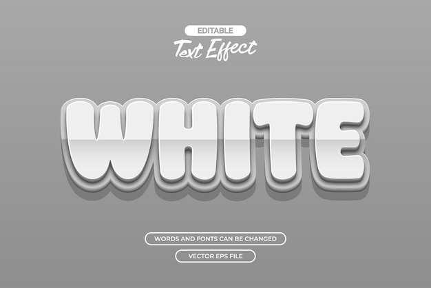 White bold text effect