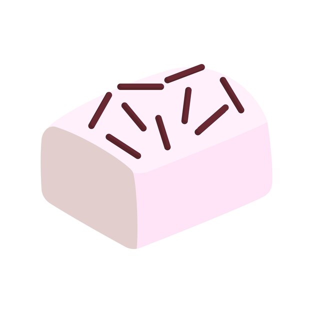 White Choco Stick With Chocochips Illustration