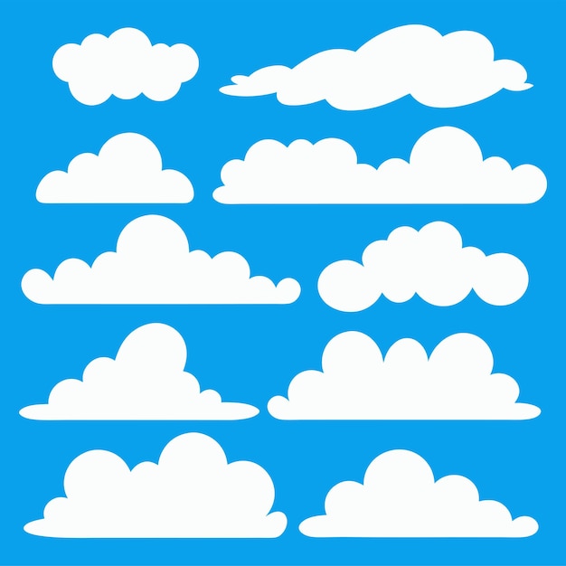 White Clouds on Blue Sky