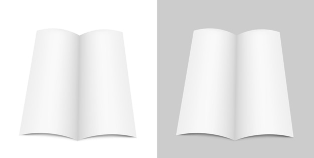 White open magazine Realistic mock up