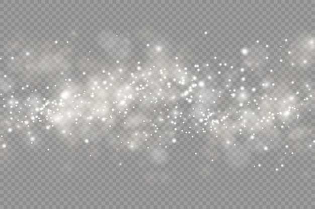 White sparks star shine christmas sparkl light effect sparkling magic dust particles sparkle