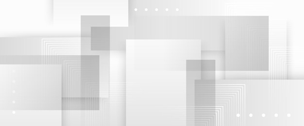 White vector minimalist modern abstract banner with shapes For website banners brochure posters flyer card and cover