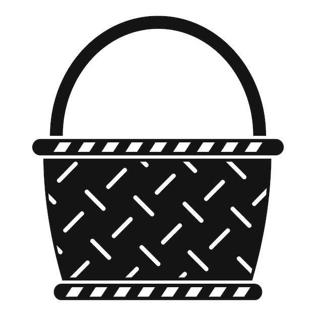 Wicker icon Simple illustration of wicker vector icon for web design isolated on white background