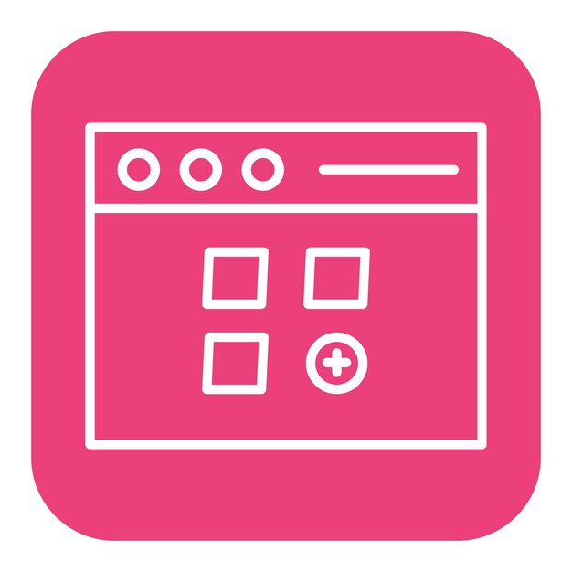 widget vector icon can be used for no code iconset