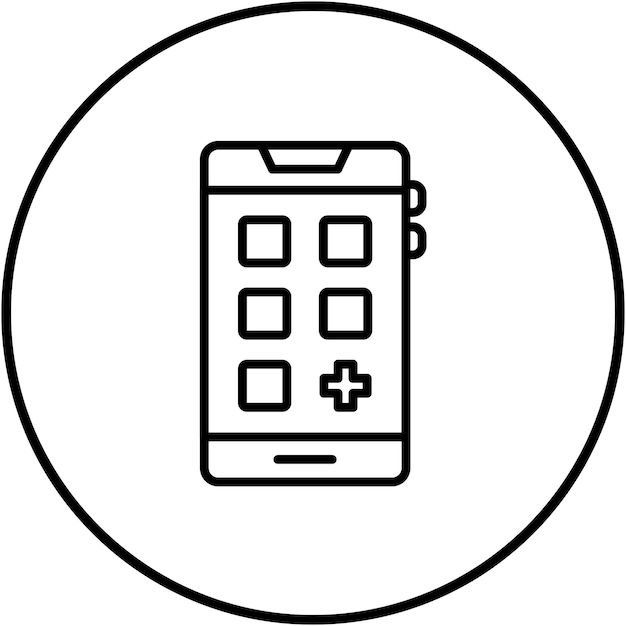Widgets vector icon Can be used for Mobile UI UX iconset