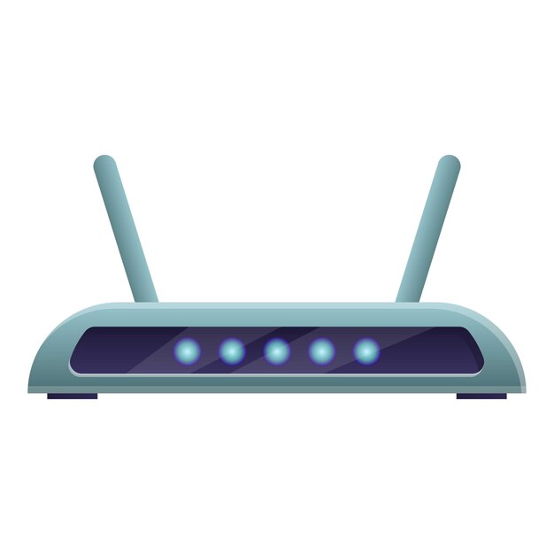 Wifi modem technology icon Cartoon of wifi modem technology vector icon for web design isolated on white background
