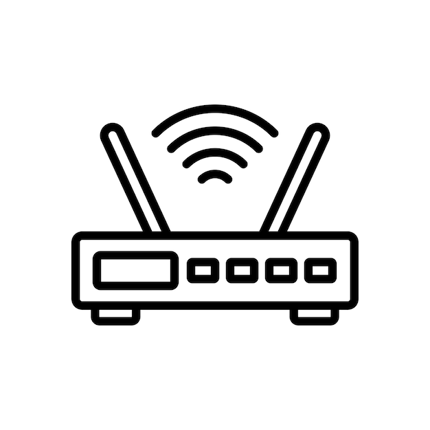 wifi router icon vector design template simple and clean