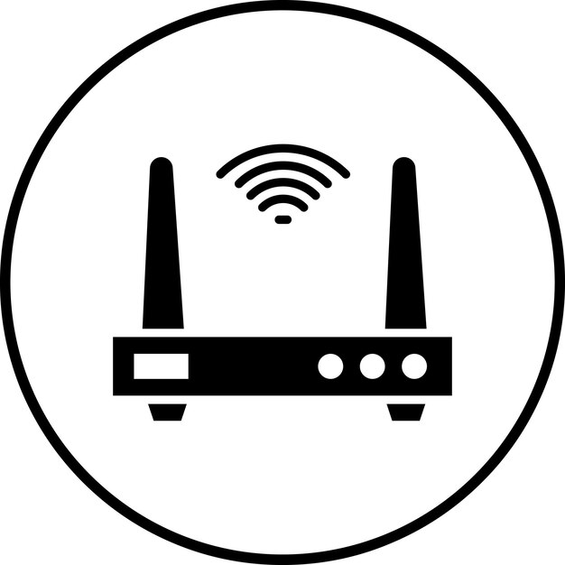 Wifi Router icon vector image Can be used for Electric Circuits