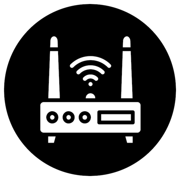 Wifi router Vector Icon Design Illustration