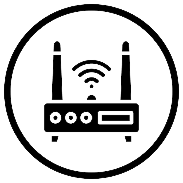 Wifi router Vector Icon Design Illustration