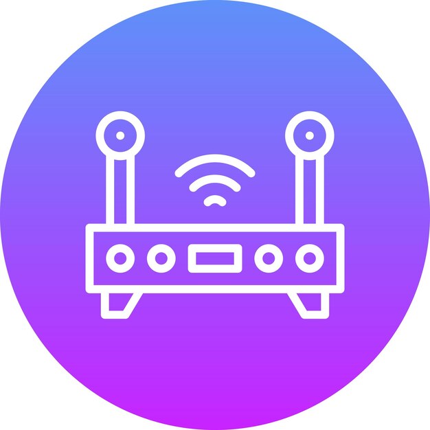 Wifi Router vector icon illustration of Smart City iconset
