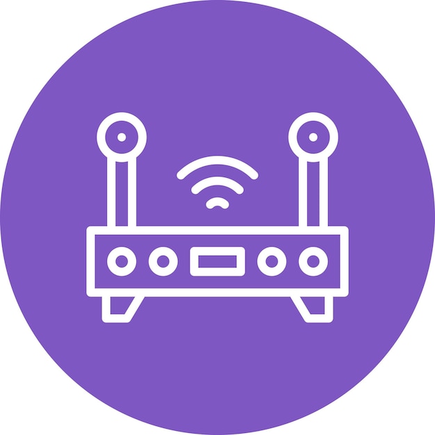 Wifi Router vector icon illustration of Smart City iconset