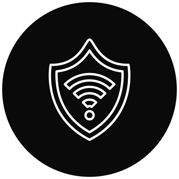 wifi security icon vector image can be used for security