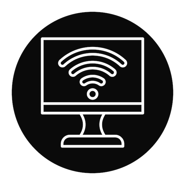 Wifi vector icon Can be used for Communication and Media iconset
