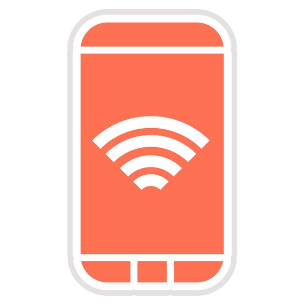 Wifi-vektorikon – designillustration