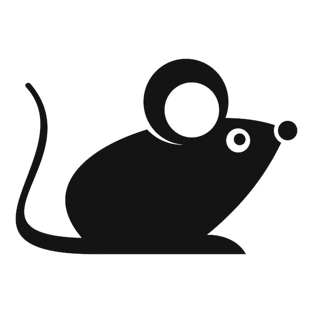 Wild mouse icon Simple illustration of wild mouse vector icon for web design isolated on white background