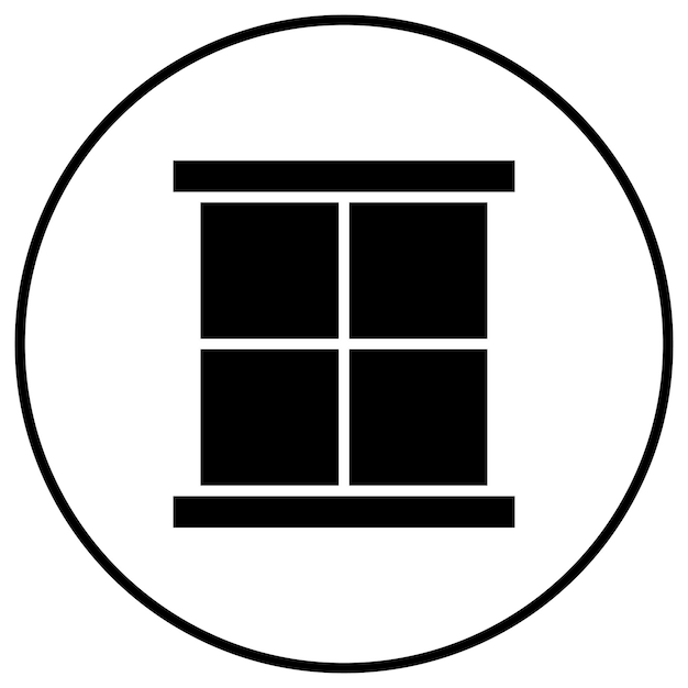 Window vector icon Can be used for Interior iconset