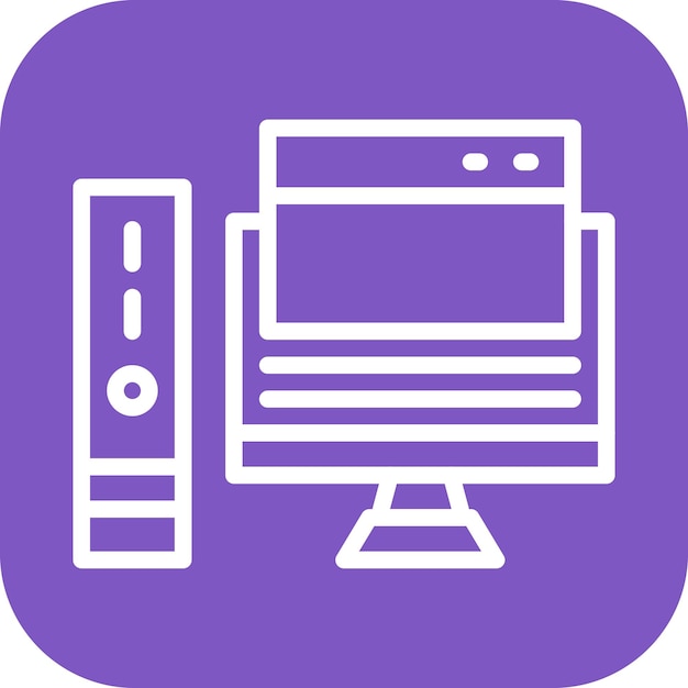 windows computer icon vector image can be used for coworking space